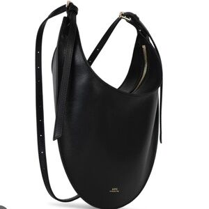 A.P.C. Small Black Iris Bag